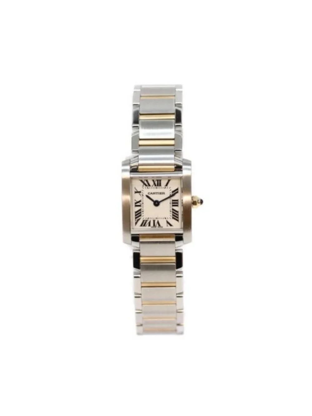 Cartier SS YG Tank Francaise SM Quartz